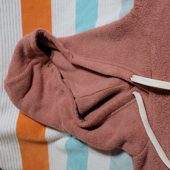 New feat brand fuzzy blanketblend cayenne hoodie sweatshirt - Picture 3 of 5